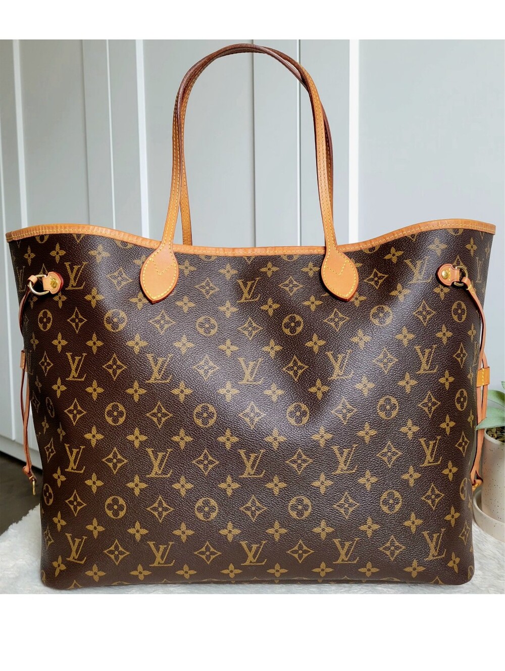 💕 Louis Vuitton Neverfull GM Monogram "PEONY Hot Pink Interior" Tote Bag